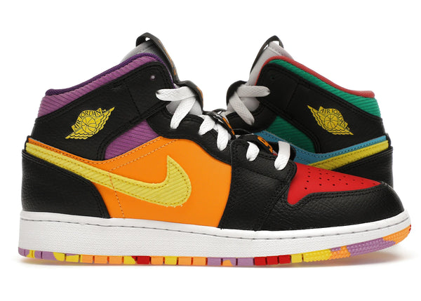 Jordan 1 Mid SS Six Championships (GS) sneakers - authentic Jordan shoes