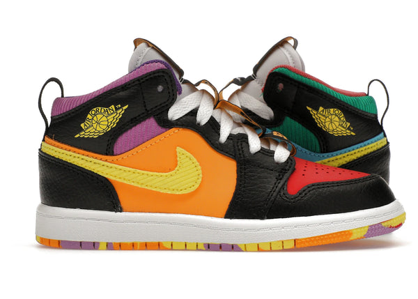 Jordan 1 Mid SS Six Championships (PS) sneakers - authentic Jordan shoes