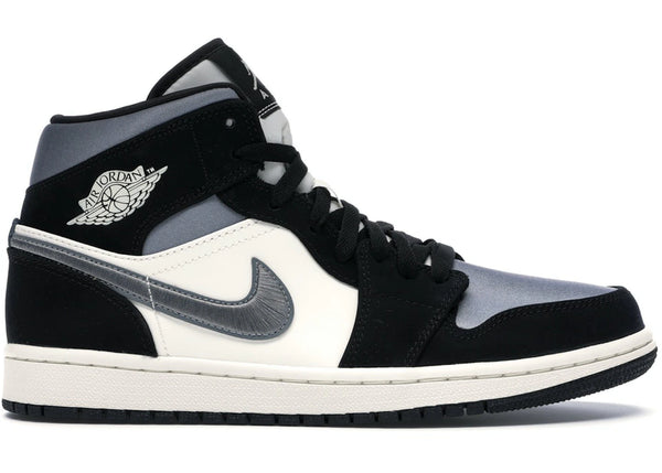 Jordan 1 Mid Satin Grey Toe sneakers - authentic Jordan shoes