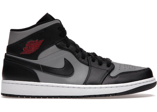 Jordan 1 Mid Shadow Red sneakers - authentic Jordan shoes