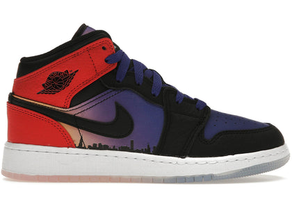 Jordan 1 Mid SS Skyline (GS) - authentic Jordan sneakers