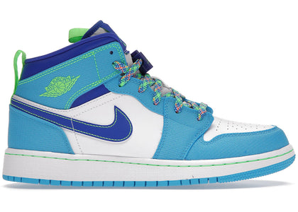 Jordan 1 Mid SE Sprite Blue (GS) - authentic Jordan sneakers