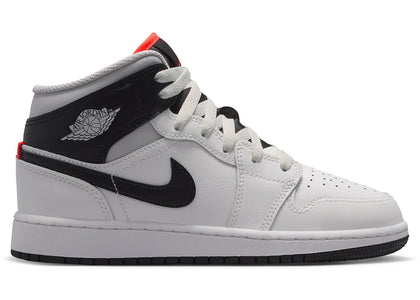 Jordan 1 Mid Summit White Infrared Black (GS) - authentic Jordan sneakers
