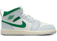 Jordan 1 Mid Summit White Pure Platinum Sail Pine Green (PS)