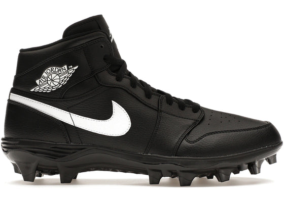 Jordan 1 Mid TD Cleat Black White sneakers - authentic Jordan shoes