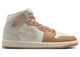Jordan 1 Mid Tan Toe (Women's) - vue 360