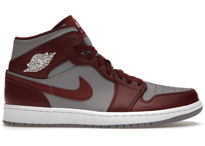 Jordan 1 Mid Cherrywood Red - authentic Jordan sneakers