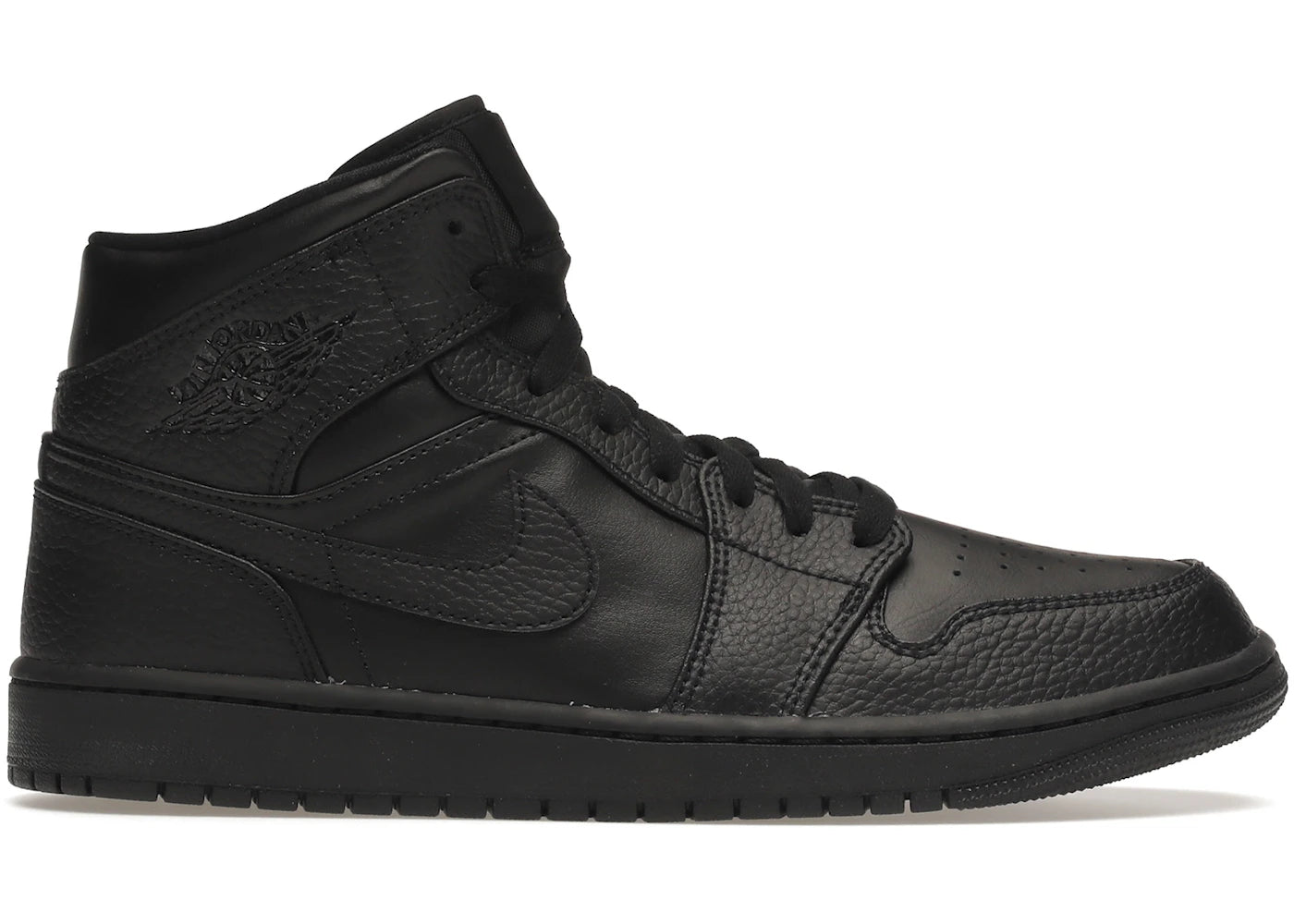 Jordan 1 Mid Triple Black - vue 360