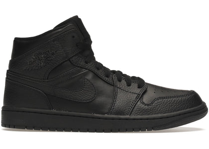 Jordan 1 Mid Triple Black sneakers - authentic Jordan shoes