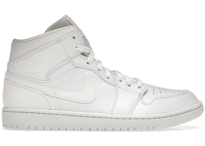 Jordan 1 Mid Triple White 2.0 (2020) - authentic Jordan sneakers