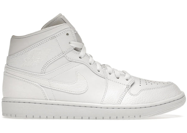 Jordan 1 Mid Triple White 2.0 (2020) sneakers - authentic Jordan shoes