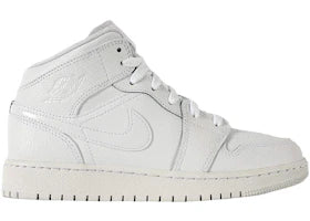 Jordan 1 Mid Triple White (2020) (GS) - authentic Jordan sneakers