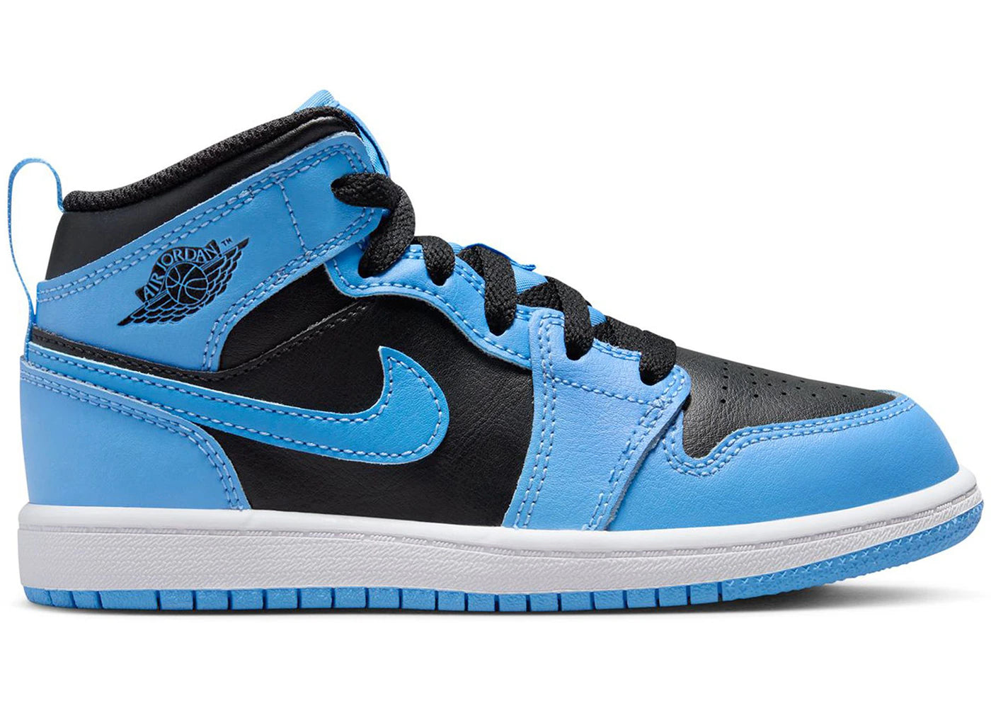 Jordan 1 Mid University Blue Black (PS) - vue 360