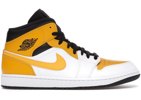 Jordan 1 Mid University Gold sneakers - authentic Jordan shoes