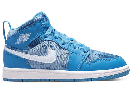 Jordan 1 Mid Washed Denim (PS) - authentic Jordan sneakers