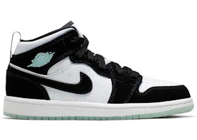Jordan 1 Mid White Black Teal Tint (PS) - vue 360
