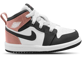 Jordan 1 Mid White Rust Pink Black (TD) - vue 360