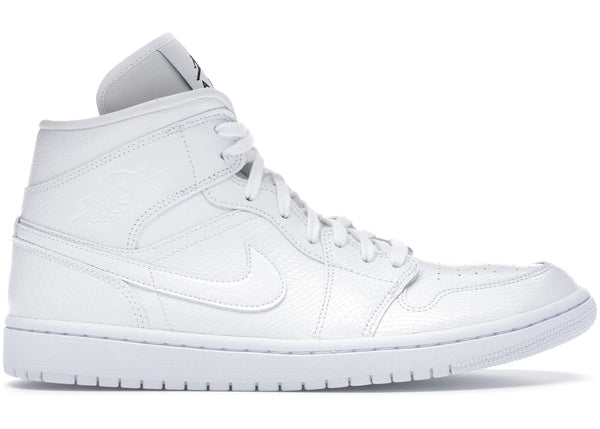 Jordan 1 Mid White Snakeskin (Women's) sneakers - authentic Jordan shoes