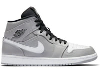 Jordan 1 Mid Wolf Grey Black White