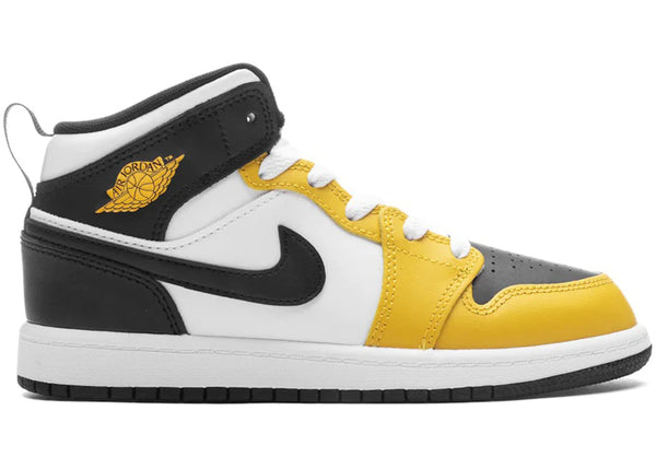 Jordan 1 Mid Yellow Ochre (PS) sneakers - authentic Jordan shoes