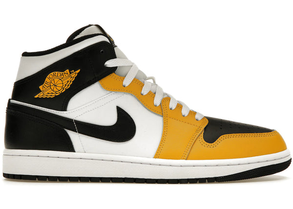 Jordan 1 Mid Yellow Ochre sneakers - authentic Jordan shoes