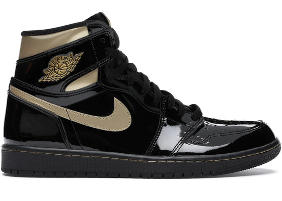 Jordan 1 Retro High Black Metallic Gold (2020) sneakers - authentic Jordan shoes