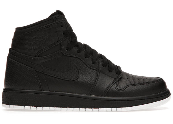 Jordan 1 Retro High Black Perforated (GS) sneakers - authentic Jordan shoes