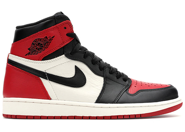Jordan 1 Retro High Bred Toe sneakers - authentic Jordan shoes