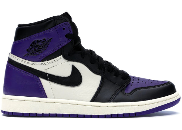 Jordan 1 Retro High Court Purple sneakers - authentic Jordan shoes