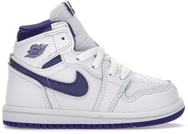 Jordan 1 Retro High Court Purple (2021) (TD) sneakers - authentic Jordan shoes