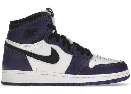 Jordan 1 Retro High Court Purple White (GS) - authentic Jordan sneakers