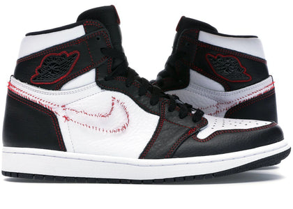 Jordan 1 Retro High Defiant White Black Gym Red - authentic Jordan sneakers