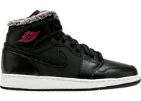 Jordan 1 Retro High Fleece Black Pink (GS)