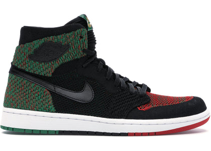 Jordan 1 Retro High Flyknit Black History Month (2018) - authentic Jordan sneakers