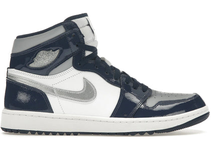 Jordan 1 Retro High Golf Patent Midnight Navy - authentic Jordan sneakers