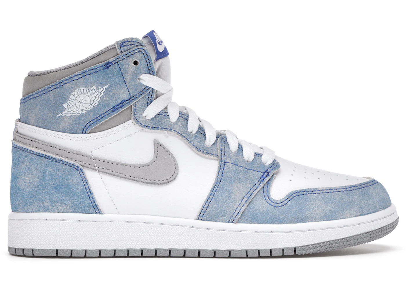 Jordan 1 Retro High Hyper Royal Smoke Grey (GS) - vue 360