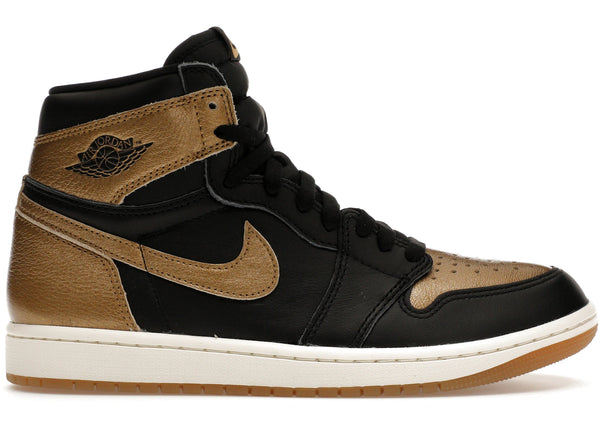 Jordan 1 Retro High OG Black Metallic Gold sneakers - authentic Jordan shoes