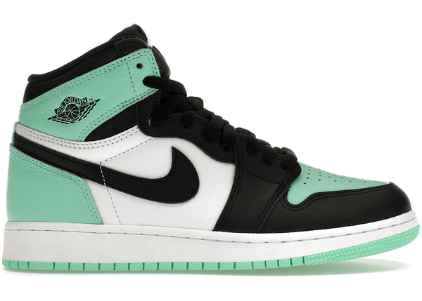 Jordan 1 Retro High OG Green Glow (GS) sneakers - authentic Jordan shoes