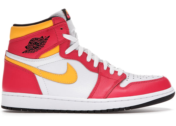 Jordan 1 Retro High OG Light Fusion Red sneakers - authentic Jordan shoes