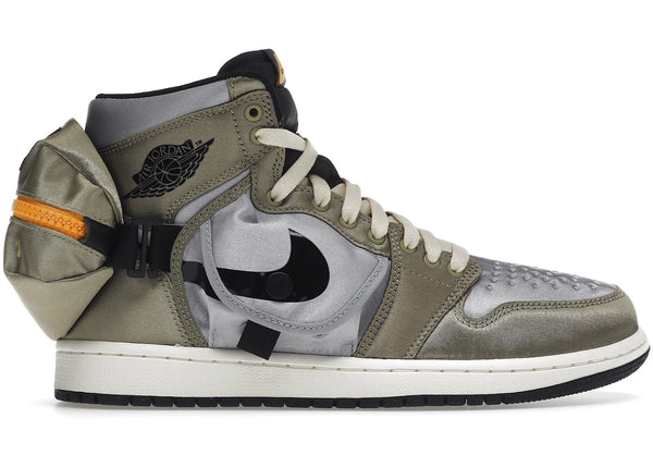 Jordan 1 Retro High OG SP Utility Neutral Olive Light Steel Grey sneakers - authentic Jordan shoes