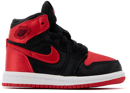 Jordan 1 Retro High OG Satin Bred (TD) - authentic Jordan sneakers