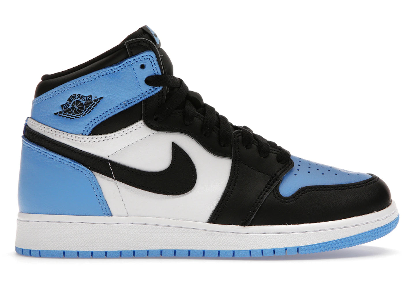 Jordan 1 Retro High OG UNC Toe (GS) - vue 360