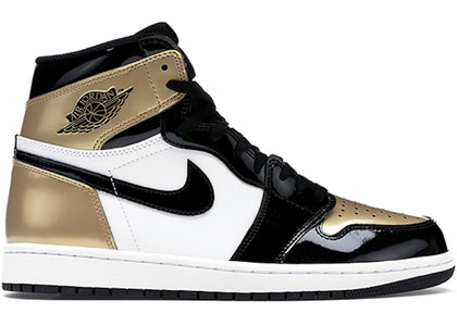 Jordan 1 Retro High NRG Patent Gold Toe - authentic Jordan sneakers
