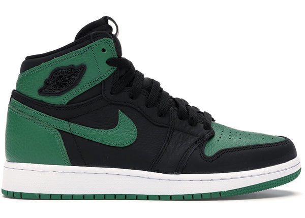 Jordan 1 Retro High Pine Green Black (GS) sneakers - authentic Jordan shoes