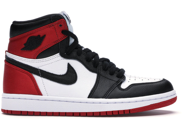Jordan 1 Retro High Satin Black Toe (Women's) sneakers - authentic Jordan shoes