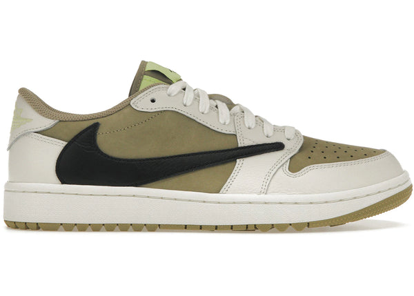 Jordan 1 Retro Low Golf Travis Scott Neutral Olive sneakers - authentic Jordan shoes