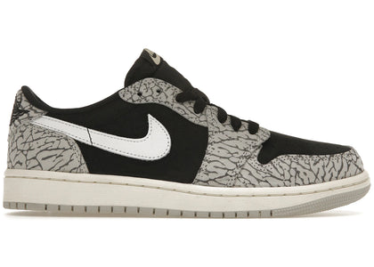 Jordan 1 Retro Low OG Black Cement (Women's) - authentic Jordan sneakers