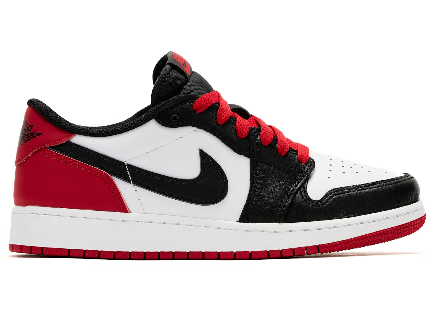 Jordan 1 Retro Low OG Black Toe (2023) (GS) - vue 360