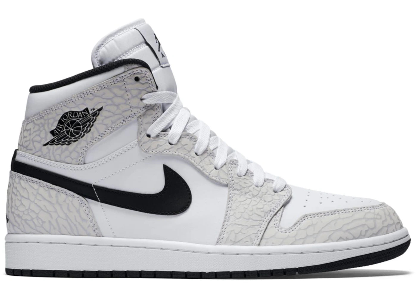 Jordan 1 Retro White Elephant Print - vue 360