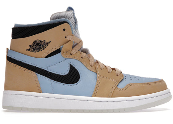 Jordan 1 High Zoom Air CMFT Psychic Blue (Women's) sneakers - authentic Jordan shoes